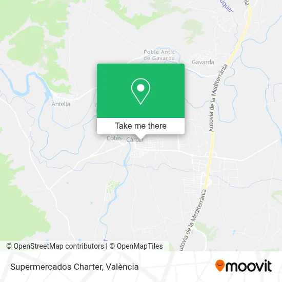 Supermercados Charter map
