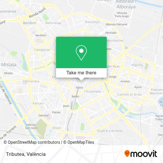 Tributea map