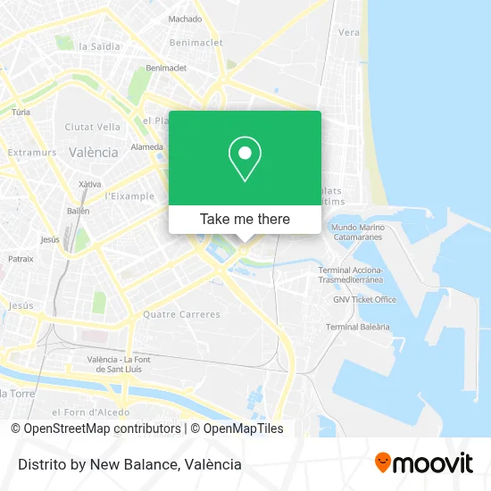 Distrito by New Balance map