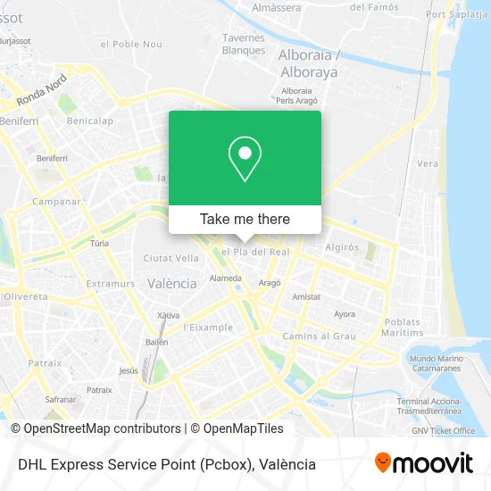 DHL Express Service Point (Pcbox) map