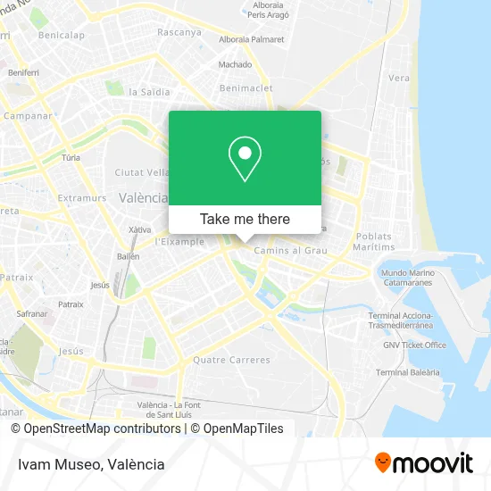 Ivam Museo map