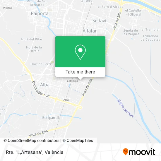 Rte. "L,Artesana" map