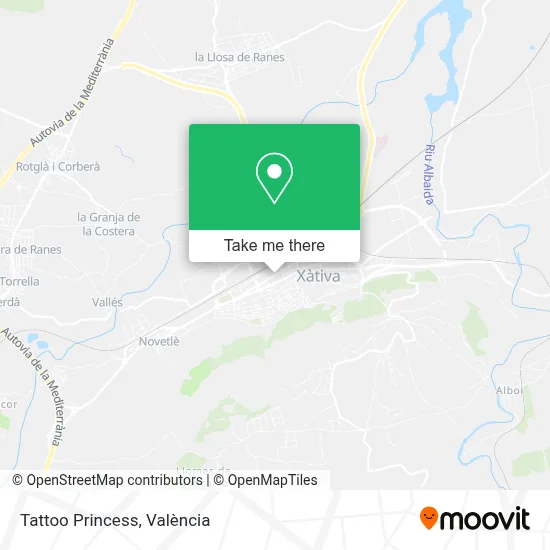 Tattoo Princess map