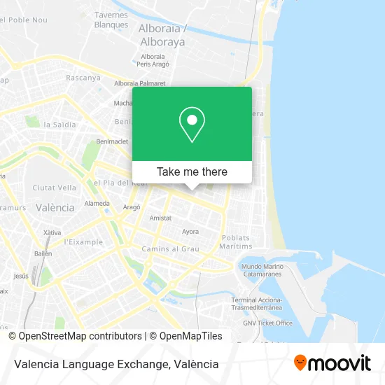 Valencia Language Exchange map