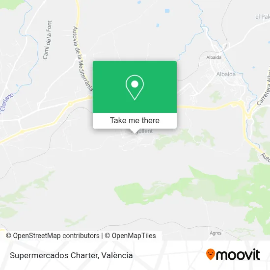 Supermercados Charter map