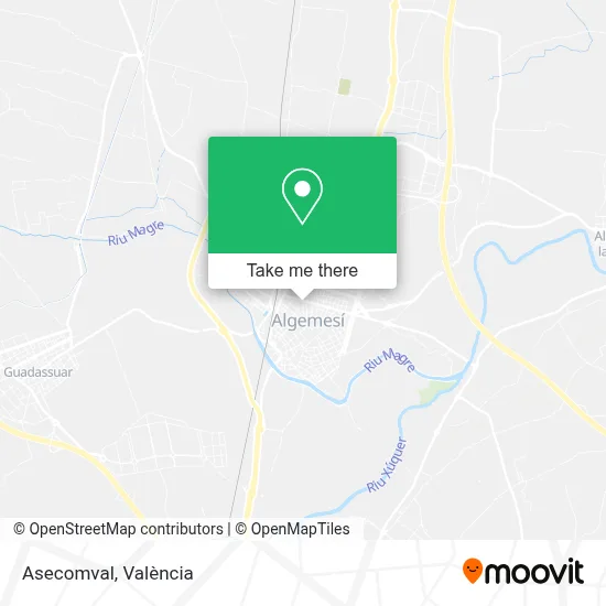 Asecomval map