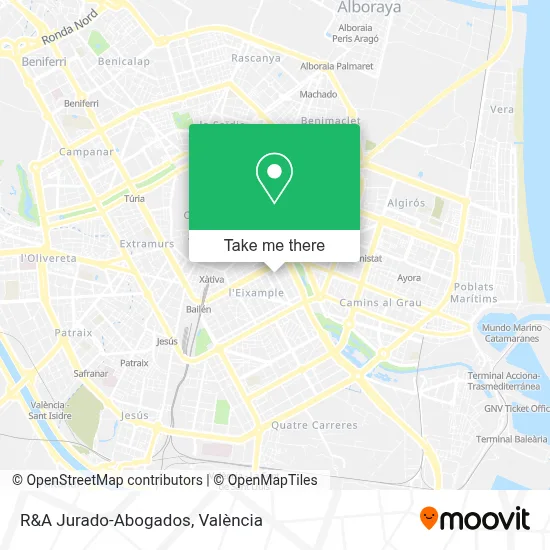 R&A Jurado-Abogados map
