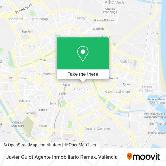 Javier Guiot Agente Inmobiliario Remax map