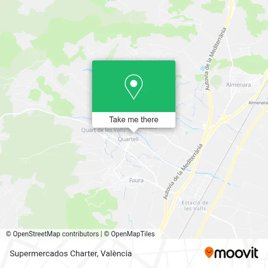 Supermercados Charter map