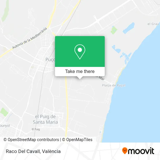 Raco Del Cavall map