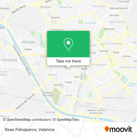 Beas Peluqueros map