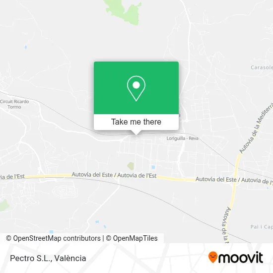 Pectro S.L. map