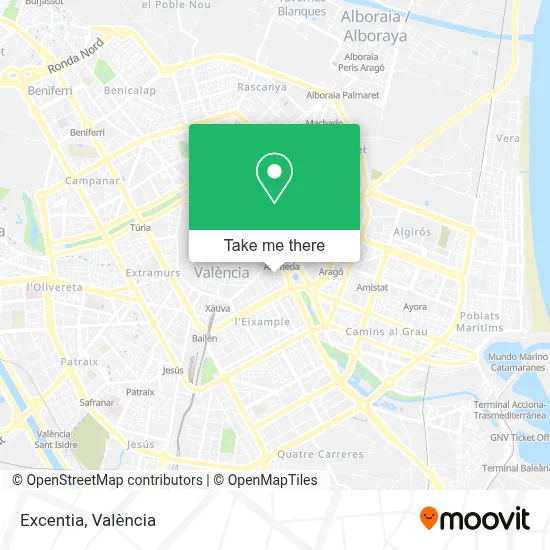 Excentia map