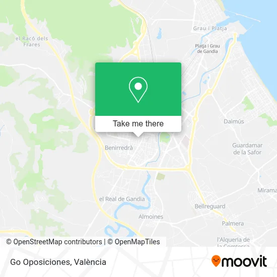 Go Oposiciones map