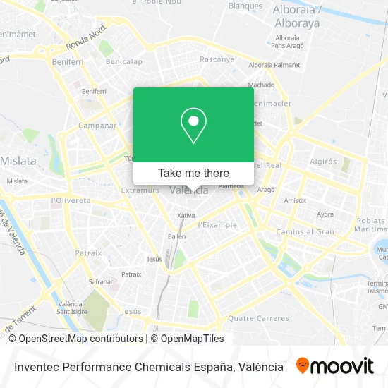 Inventec Performance Chemicals España map