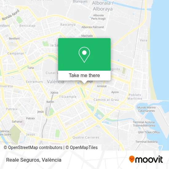 Reale Seguros map