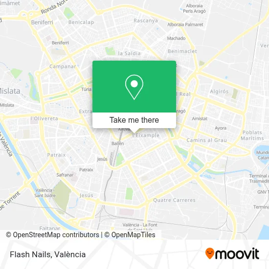 Flash Nails map