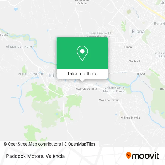 Paddock Motors map