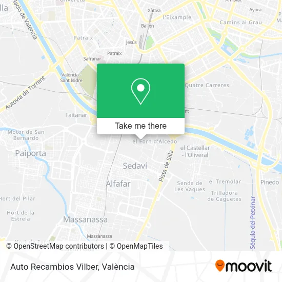 Auto Recambios Vilber map