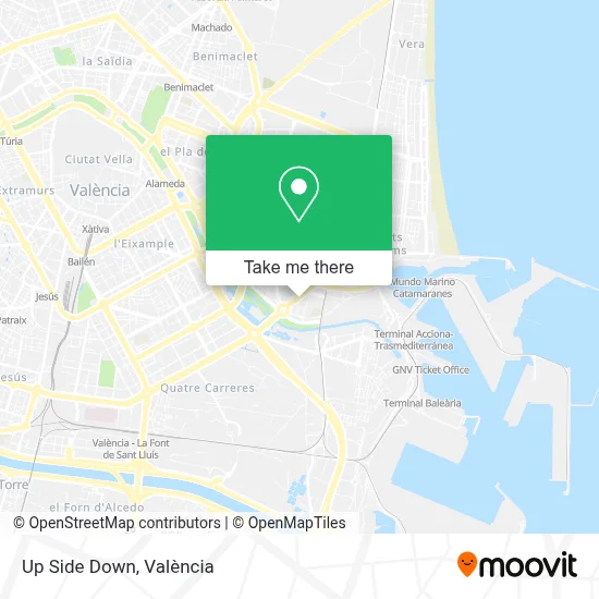 Up Side Down map