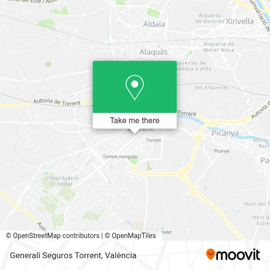 Generali Seguros Torrent map