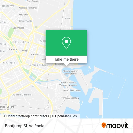 Boatjump Sl map