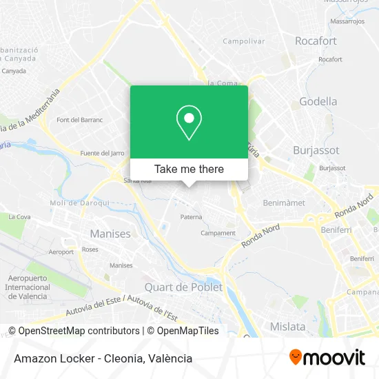 Amazon Locker - Cleonia map