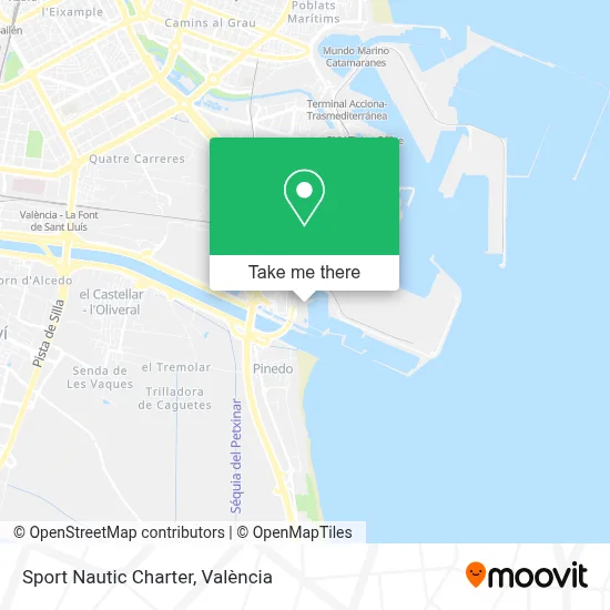 Sport Nautic Charter map
