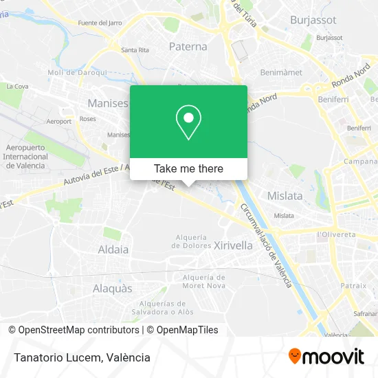 Tanatorio Lucem map