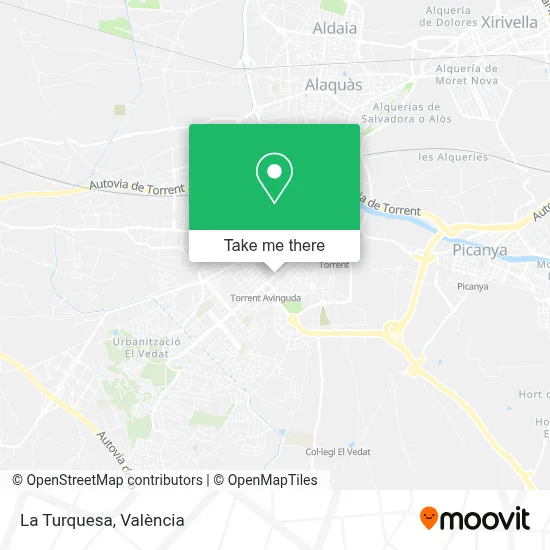 La Turquesa map