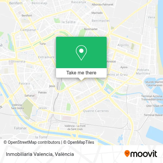 Inmobiliaria Valencia map
