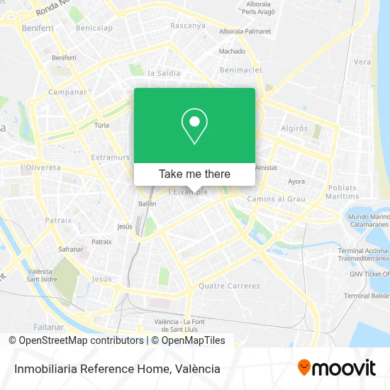 Inmobiliaria Reference Home map