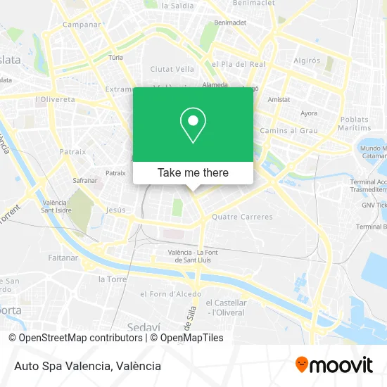 Auto Spa Valencia map