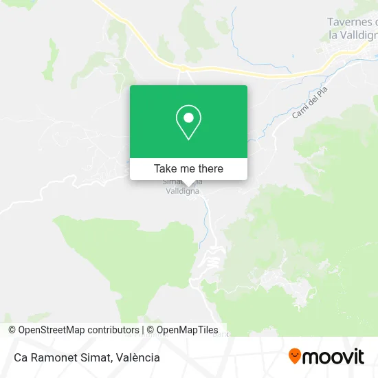 Ca Ramonet Simat map