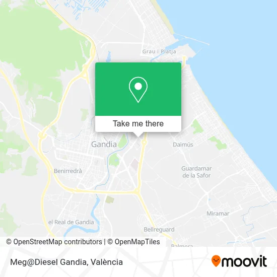 Meg@Diesel Gandia map