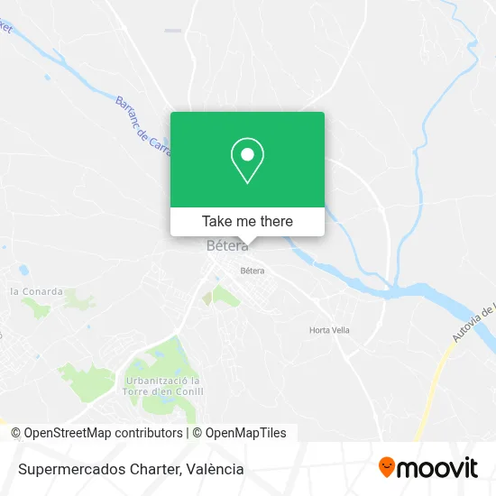 Supermercados Charter map