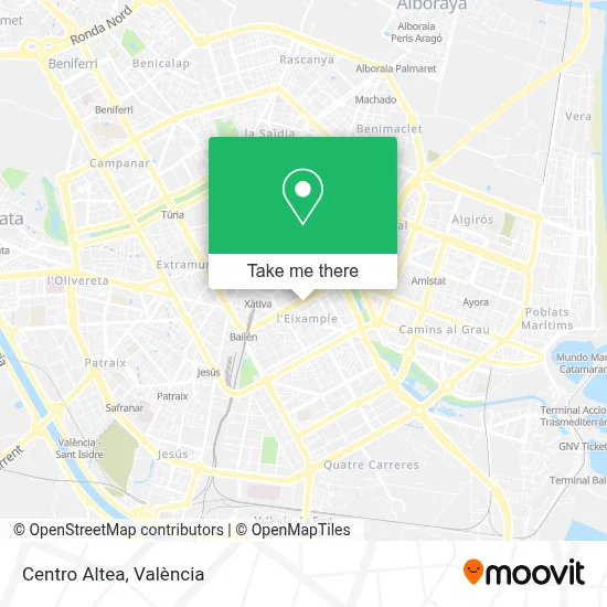 Centro Altea map