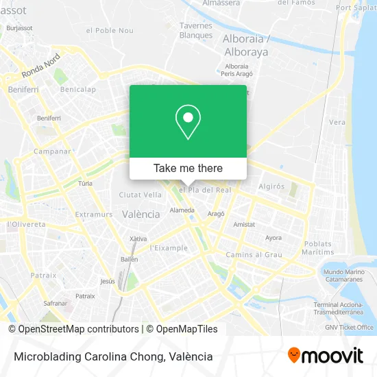 Microblading Carolina Chong map