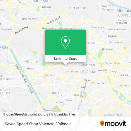 Seven Speed Shop Valencia map