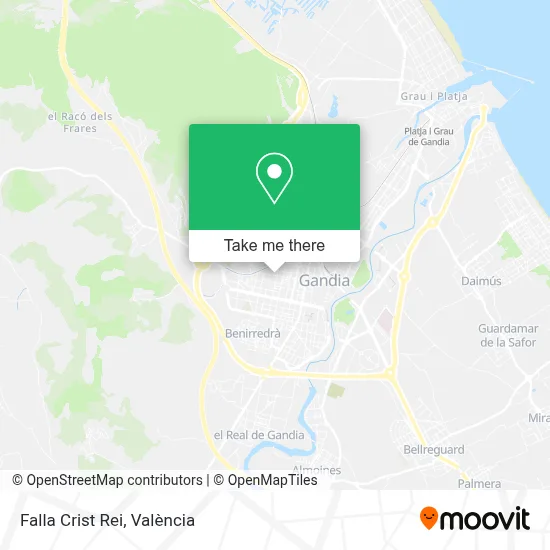 Falla Crist Rei map