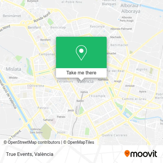 True Events map