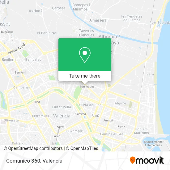 Comunico 360 map