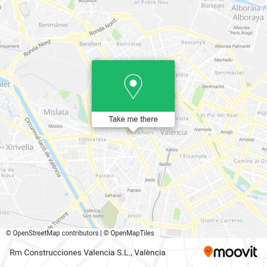 Rm Construcciones Valencia S.L. map