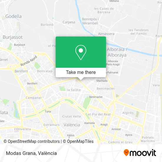 Modas Grana map