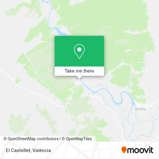 El Castellet map