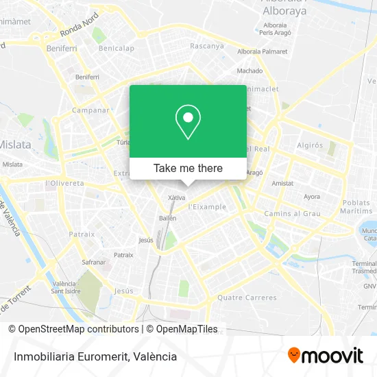 Inmobiliaria Euromerit map