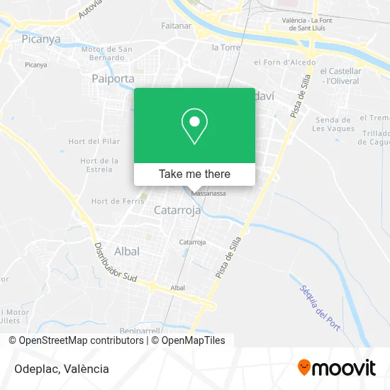 Odeplac map