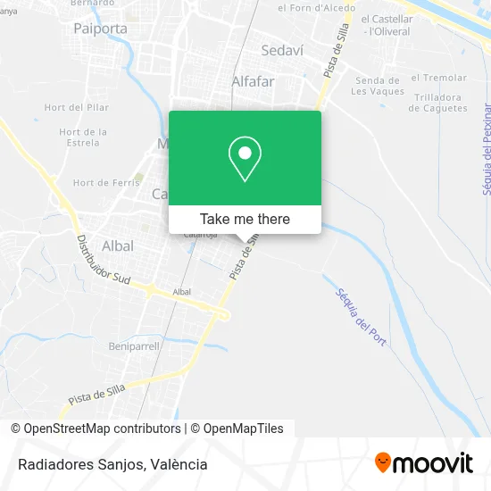 Radiadores Sanjos map