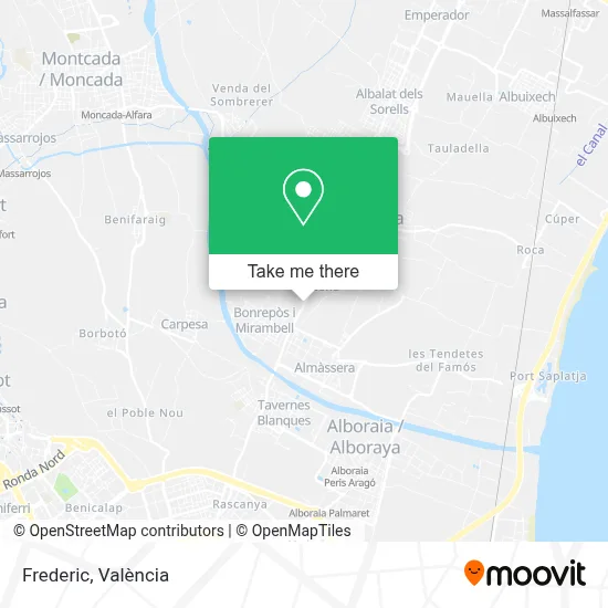 Frederic map