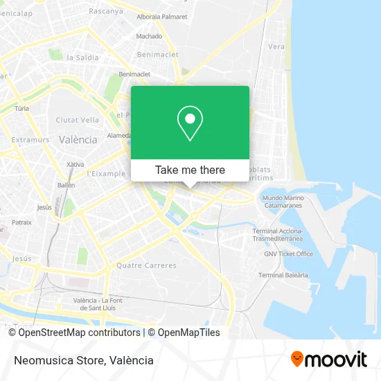 Neomusica Store map